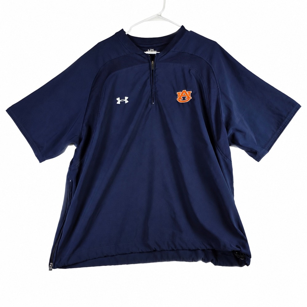 Under Armour Men's Large Auburn Tigers 1/4 Zip Pullover Shirt